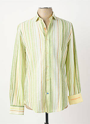 Chemise manches longues coupe cintrée vert A FISH NAMED FRED homme