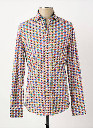 Chemise manches longues imprimé fantaisie blanc A FISH NAMED FRED homme