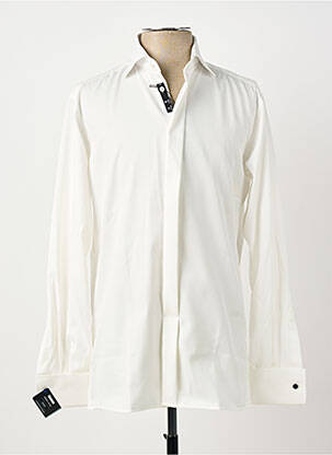 Chemise manches longues coupe droite blanc ETERNA homme