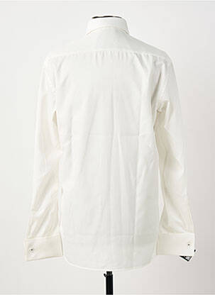 Chemise manches longues coupe droite blanc ETERNA homme