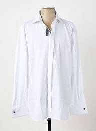 Chemise manches longues coupe droite blanc ETERNA homme
