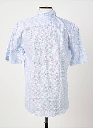 Chemise manches courtes imprimé fantaisie bleu CAPTEN homme