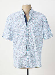 Chemise manches courtes coupe droite bleu CAPTEN homme