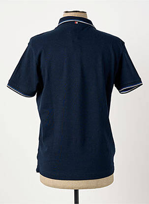 Polo stretch manches courtes bleu CONTE OF FLORENCE homme