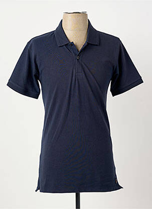 Polo stretch manches courtes bleu DSTREZZED homme