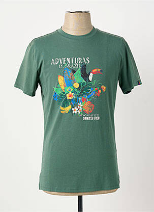 T-shirt coupe cintrée manches courtes vert A FISH NAMED FRED homme