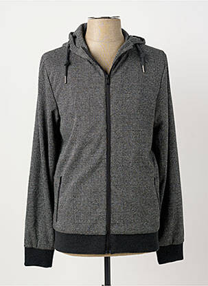 Veste casual capuche gris DSTREZZED homme
