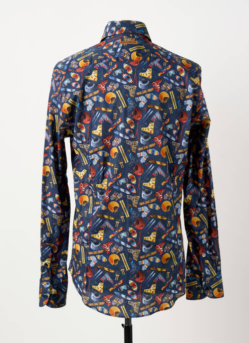 Chemise manches longues imprimé fantaisie bleu A FISH NAMED FRED homme