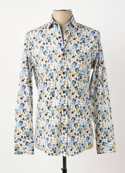 Chemise manches longues imprimé fantaisie blanc A FISH NAMED FRED homme