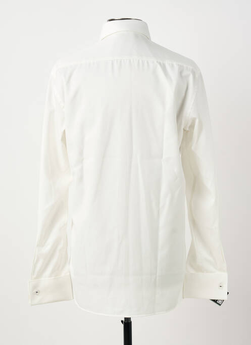 Chemise manches longues coupe droite blanc ETERNA homme