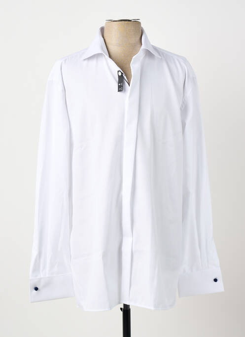 Chemise manches longues coupe droite blanc ETERNA homme