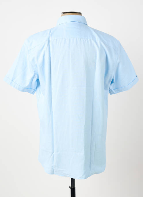 Chemise manches courtes coupe droite bleu CAPTEN homme