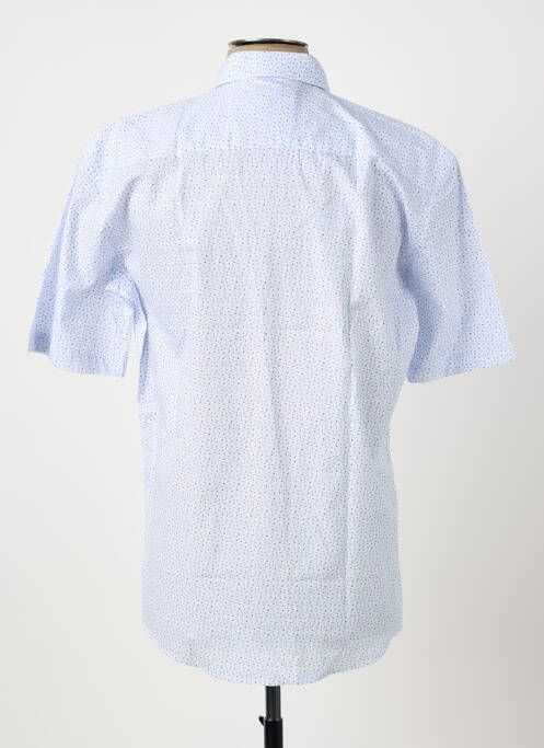 Chemise manches courtes imprimé fantaisie bleu CAPTEN homme