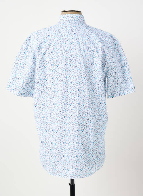 Chemise manches courtes coupe droite bleu CAPTEN homme