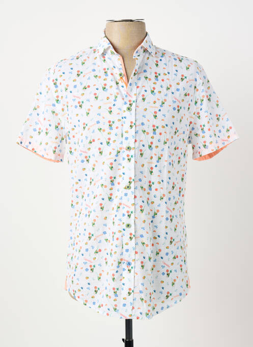 Chemise manches courtes imprimé fantaisie blanc A FISH NAMED FRED homme