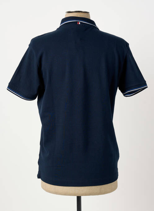 Polo stretch manches courtes bleu CONTE OF FLORENCE homme