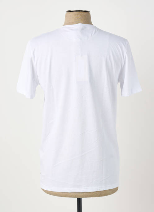 T-shirt coupe cintrée manches courtes blanc BOB homme