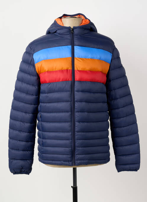 Doudoune manches longues a capuche bleu A FISH NAMED FRED homme