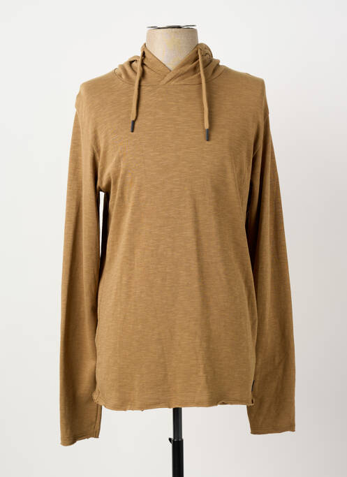 Sweat-shirt à capuche marron DSTREZZED homme