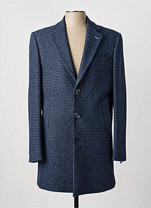 Manteau long epaulette sans capuche bleu NINO LORETTI homme