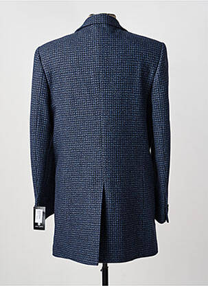 Manteau long epaulette sans capuche bleu NINO LORETTI homme