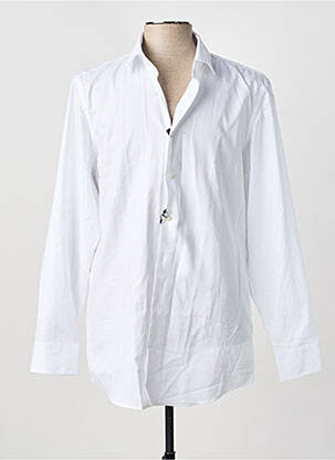 Chemise manches longues poignets boutonnés blanc ROY ROBSON homme