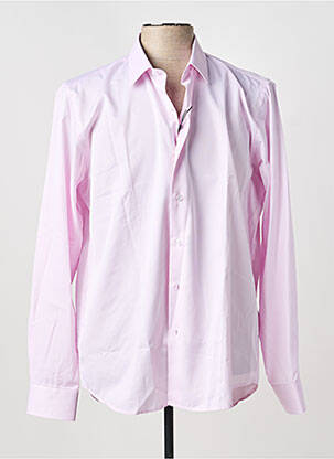 Chemise manches longues poignets boutonnés rose DARIO BELTRAN homme