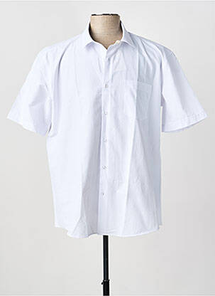 Chemise manches courtes coupe droite blanc CAPTEN homme