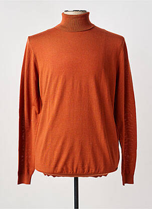Pull col roulé stretch manches longues marron ROY ROBSON homme