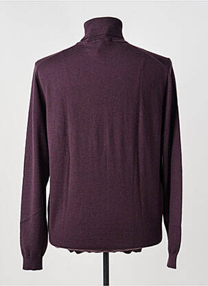 Pull col roulé stretch manches longues violet ROY ROBSON homme