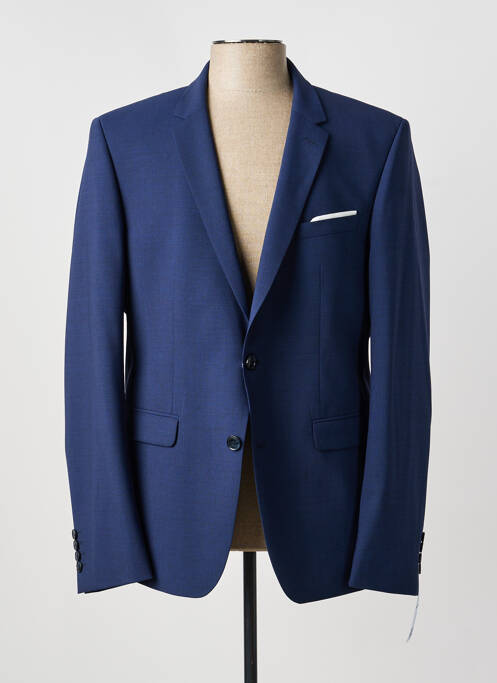 Veste chic finition intérieure doublure satiné bleu DIGEL homme
