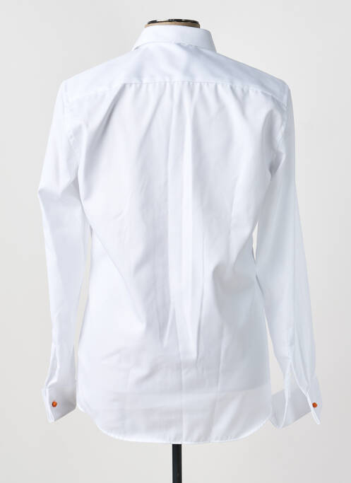 Chemise manches longues poignets boutonnés blanc ETERNA homme