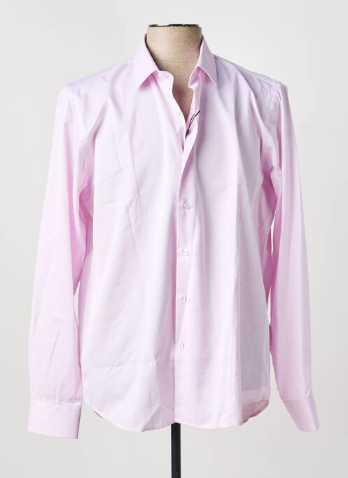 Chemise manches longues poignets boutonnés rose DARIO BELTRAN homme