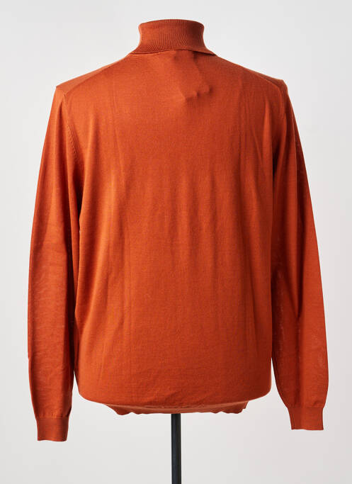 Pull col roulé stretch manches longues marron ROY ROBSON homme