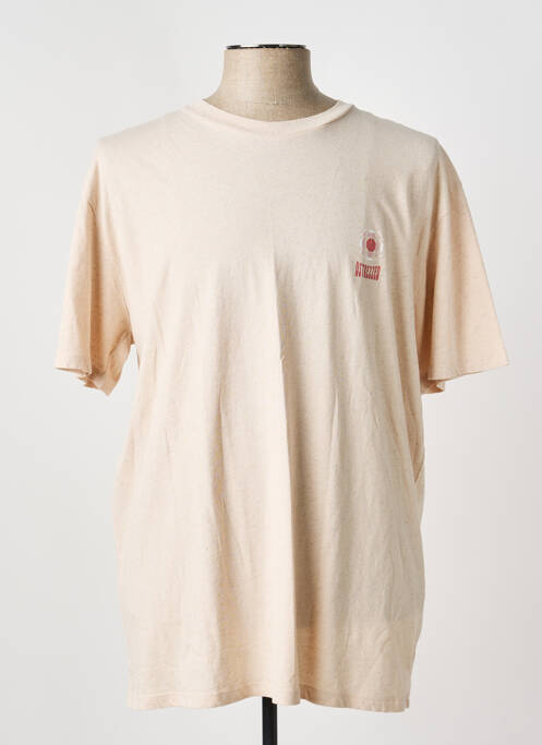T-shirt stretch manches courtes beige DSTREZZED homme