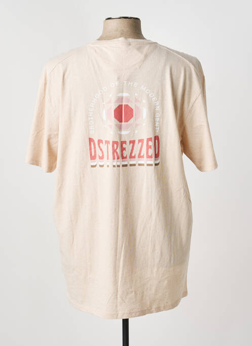 T-shirt stretch manches courtes beige DSTREZZED homme