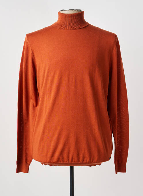 Pull col roulé marron ROY ROBSON homme