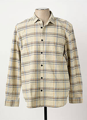 Chemise manches longues coupe droite beige DSTREZZED homme