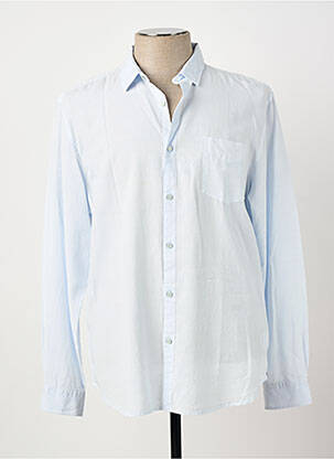 Chemise manches longues coupe droite bleu DSTREZZED homme