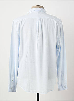 Chemise manches longues coupe droite bleu DSTREZZED homme