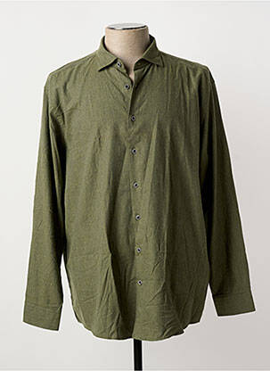 Chemise manches longues coupe droite vert ROY ROBSON homme