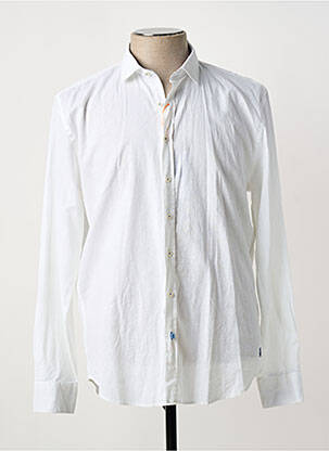 Chemise manches longues coupe droite blanc A FISH NAMED FRED homme