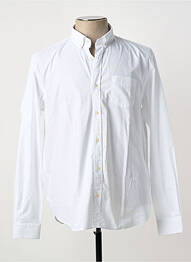 Chemise manches longues fermeture boutonnée sur le devant blanc SERGE BLANCO homme