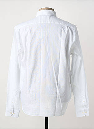 Chemise manches longues fermeture boutonnée sur le devant blanc SERGE BLANCO homme