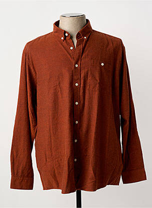 Chemise manches longues coupe droite orange ROY ROBSON homme