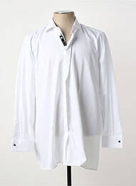 Chemise manches longues coupe droite blanc ETERNA homme