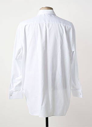 Chemise manches longues coupe droite blanc ETERNA homme