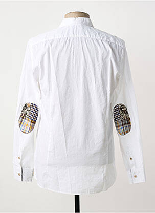Chemise manches longues coupe cintrée blanc BOB homme