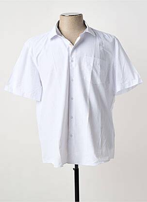 Chemise manches courtes coupe droite blanc CAPTEN homme