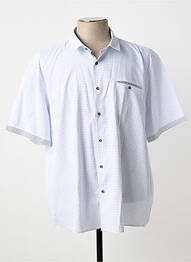 Chemise manches courtes imprimé fantaisie blanc CAPTEN homme